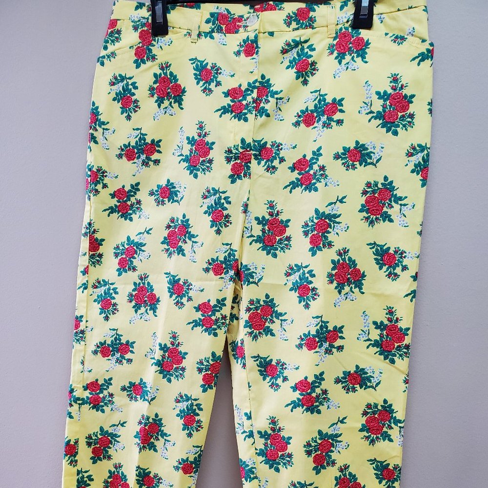 Ralph Lauren Stretch Yellow Roses Print